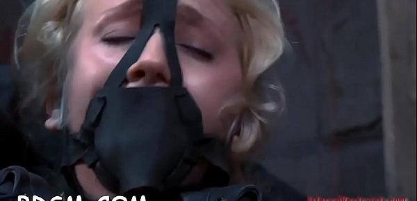  Gagged playgirl receives lusty torturing